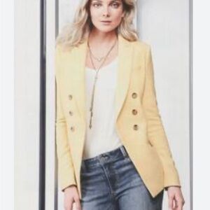 White House Black Market Yellow Blazer